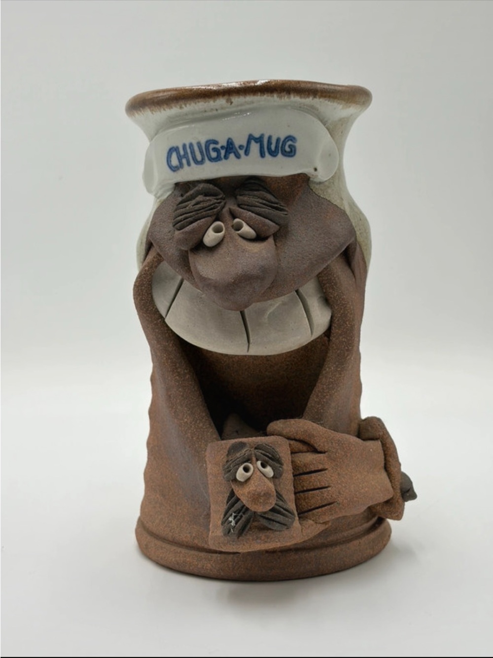 Vintage "Chuga-Mug" Mark Hines (Mayon Style) 3D Funny Face Mug